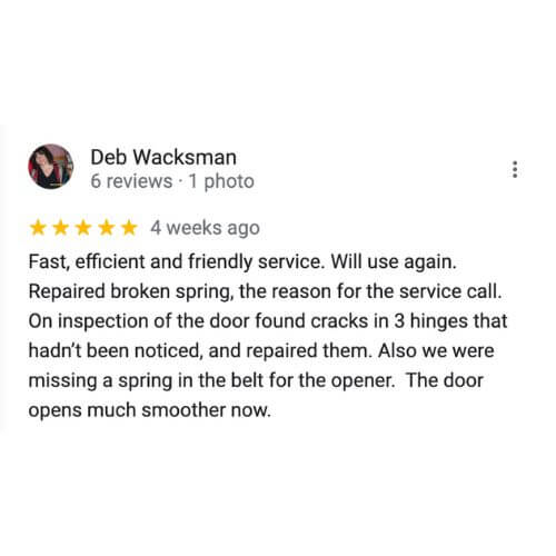 ML Garage door services review 1