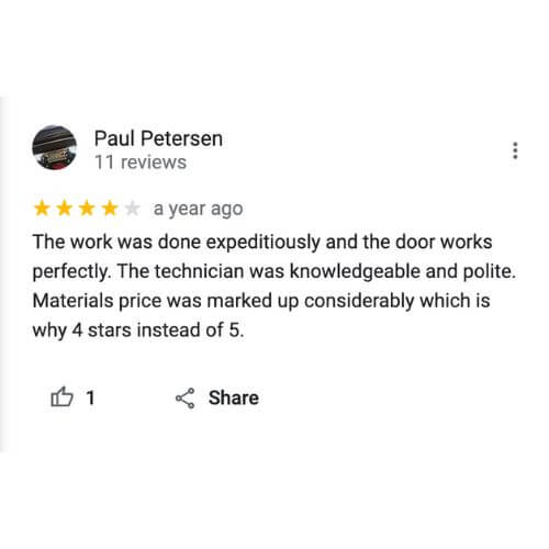 ML Garage door services review 10