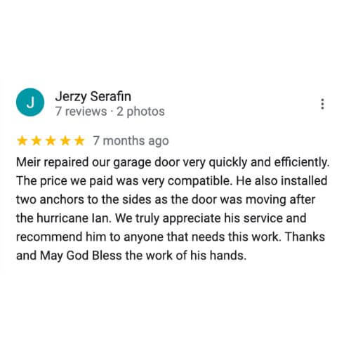 ML Garage door services review 8