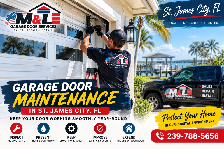 Garage door maintenance in St. James City FL