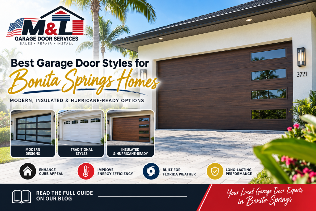 New garage door installation in Bonita Springs FL